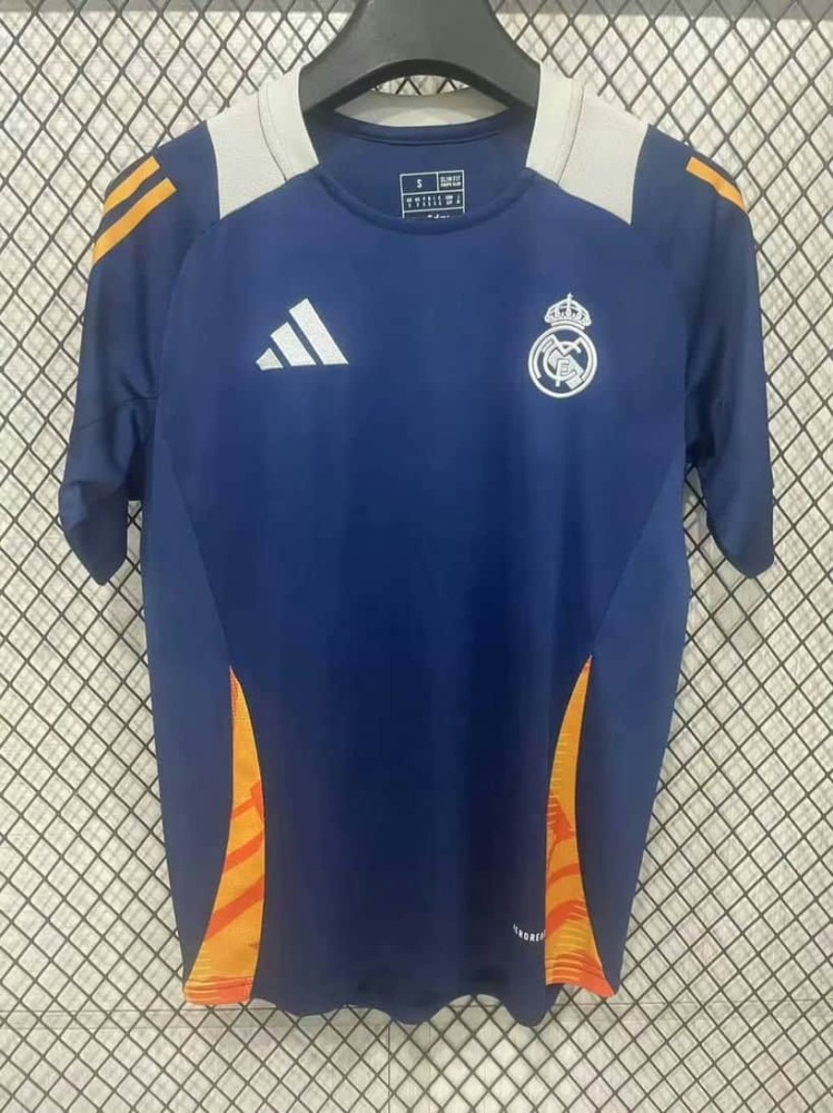 2526 Real Madrid Aqua Blue Pre-Match Training Jersey Fan Version