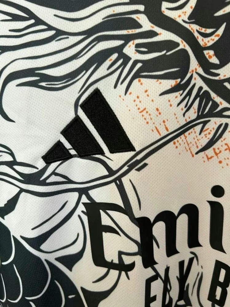 2526 Real Madrid Black & Orange Dragon Special Edition Jersey Fan Version