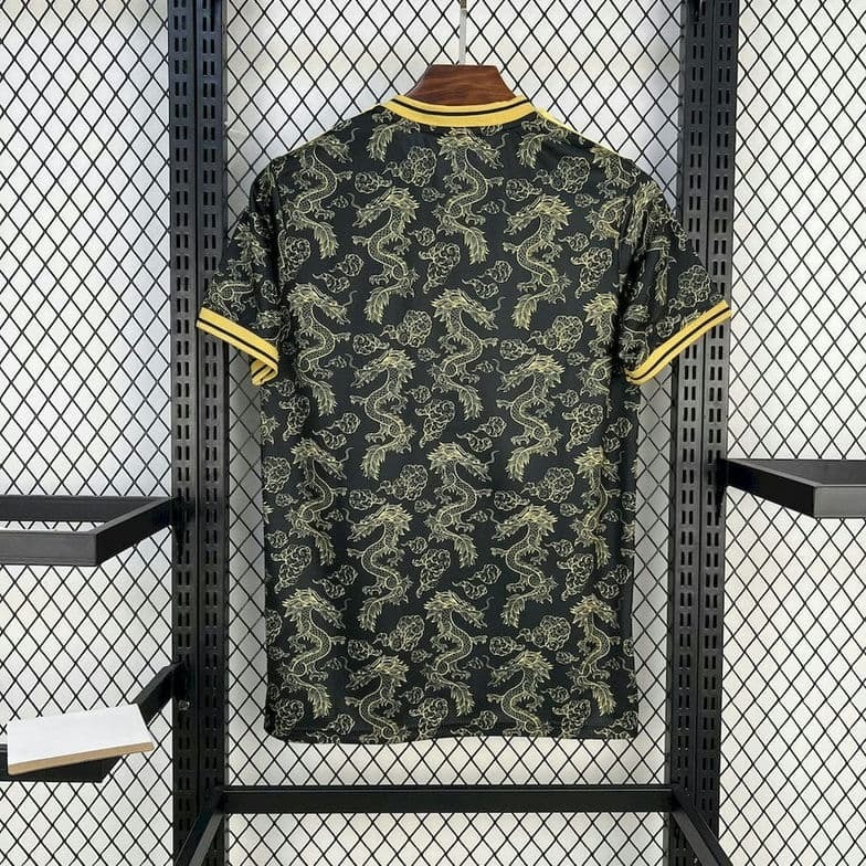 2526 Real Madrid Black Golden Dragon Special Edition Jersey Fan Version