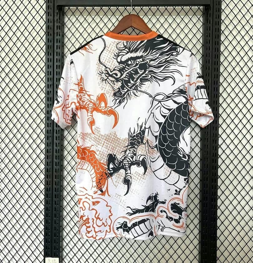 2526 Real Madrid Black & Orange Dragon Special Edition Jersey Fan Version
