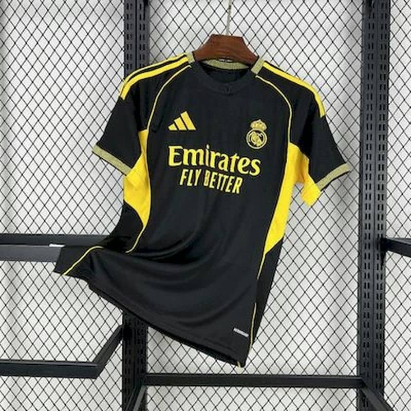 2526 Real Madrid Black Yellow Special Edition Jersey Fan Version
