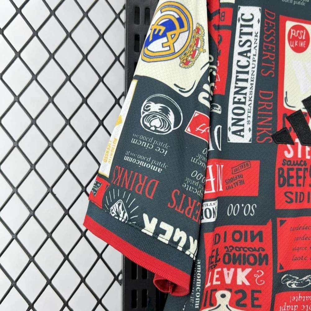 2526 Real Madrid Doodle Board Special Edition Jersey Fan Version