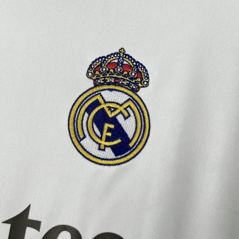 2526 Real Madrid Home Long Sleeve Jersey Fan Version