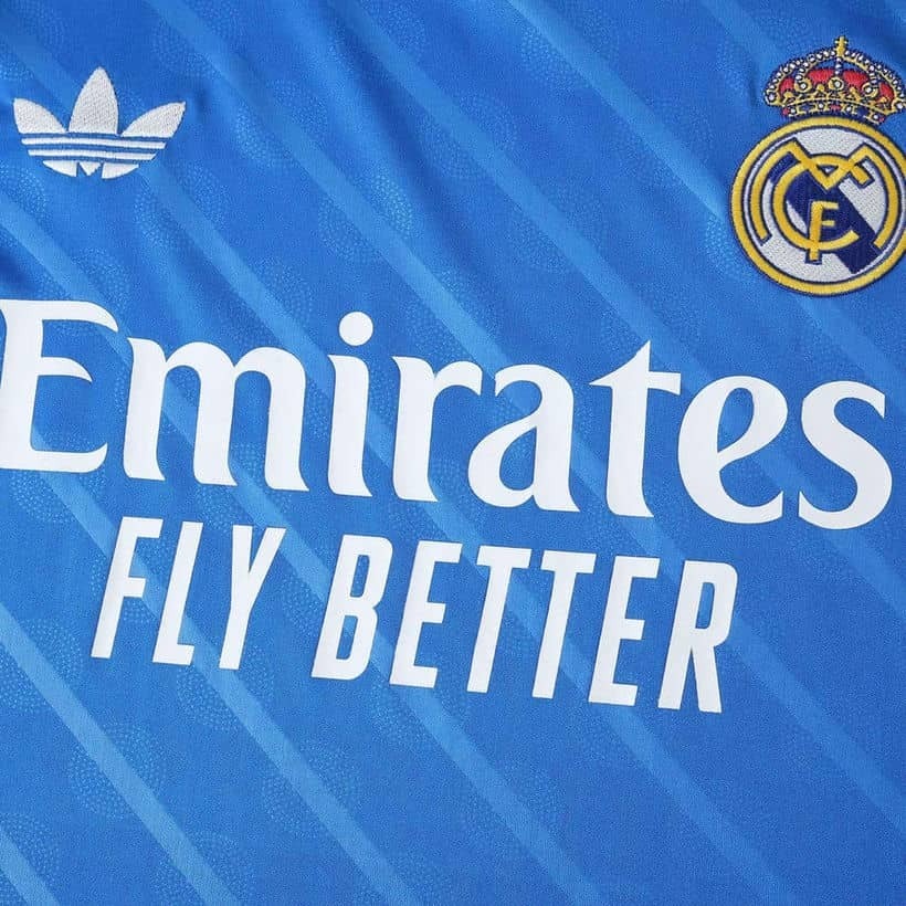 2526 Real Madrid Second Away Long Sleeve Jersey Fan Version