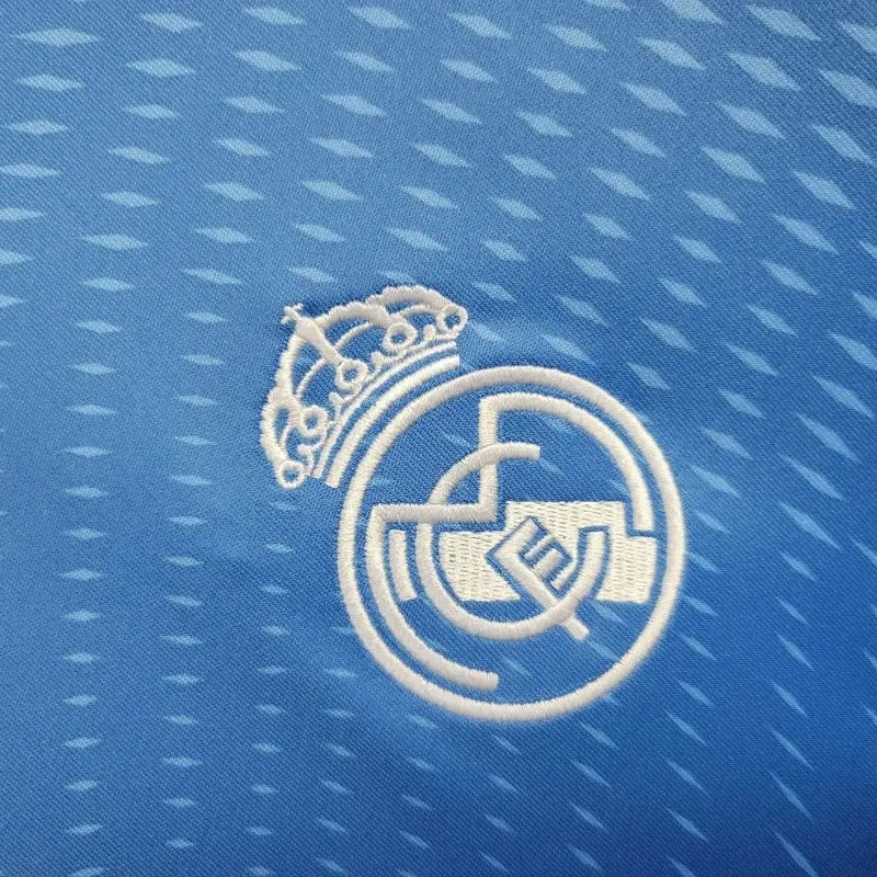 2526 Real Madrid Blue Goalkeeper Jersey Fan Version