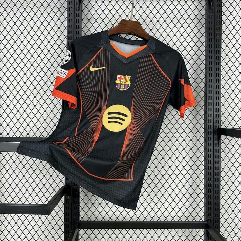 2526 Barcelona Black Orange Special Edition Jersey Fan Version