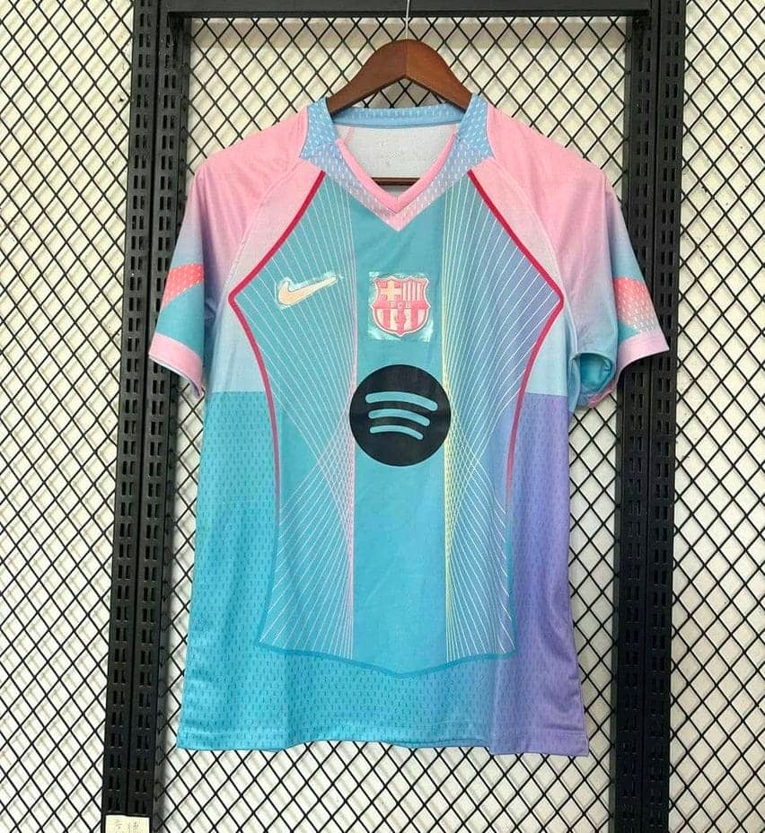 2526 Barcelona Sky Blue & Pink Special Edition Jersey Fan Version