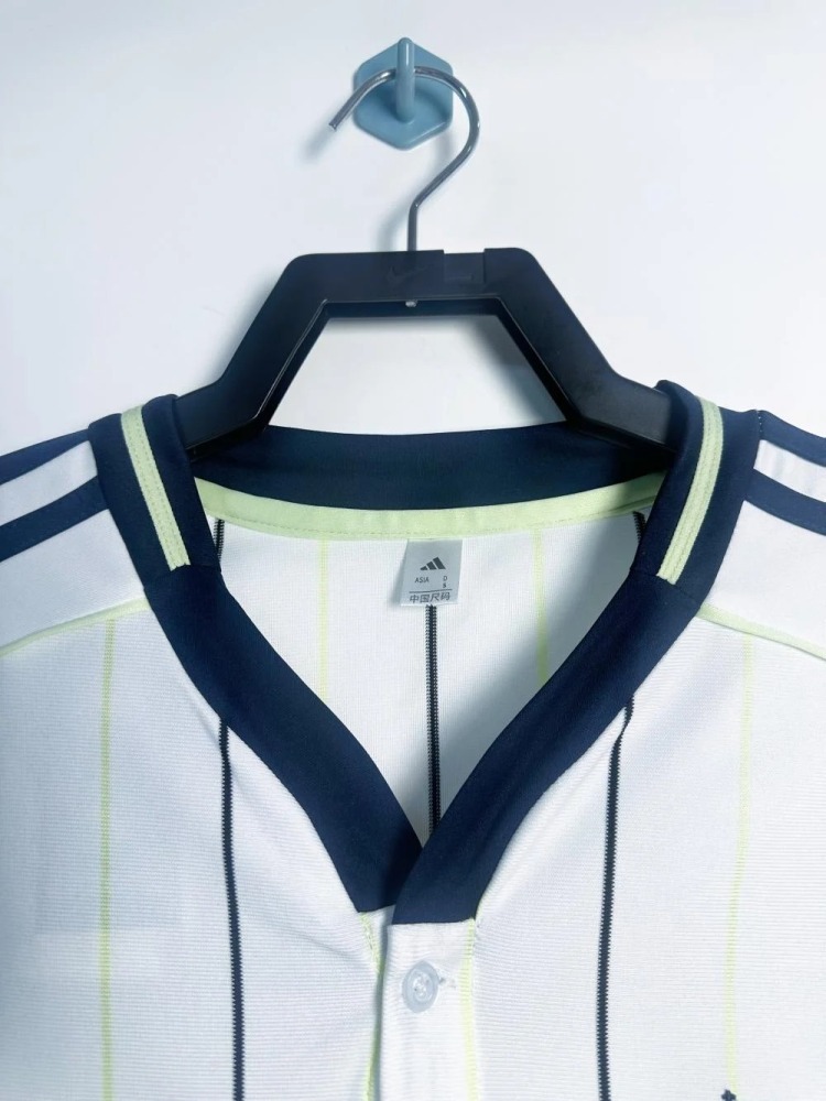 2526 Real Madrid White Baseball Jersey Fan Version