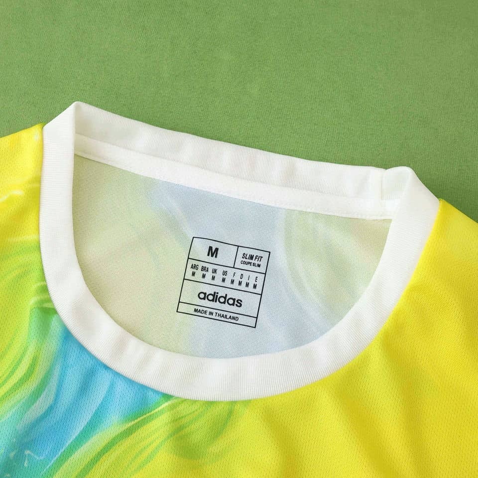 2526 Real Madrid Yellow Green Marble Pattern Concept Edition Jersey Fan Version