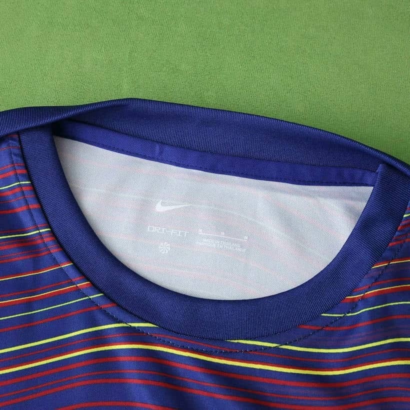 2526 Barcelona Multicolor Wave Pattern Pre-Training Jersey Fan Version