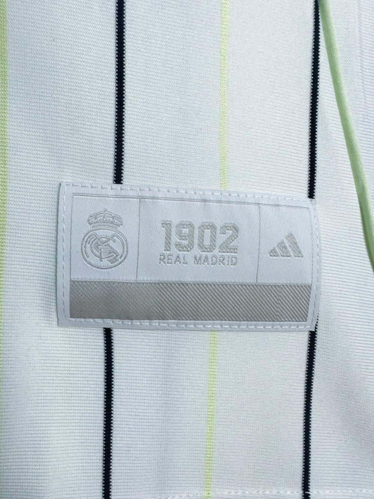 2526 Real Madrid White Baseball Jersey Fan Version