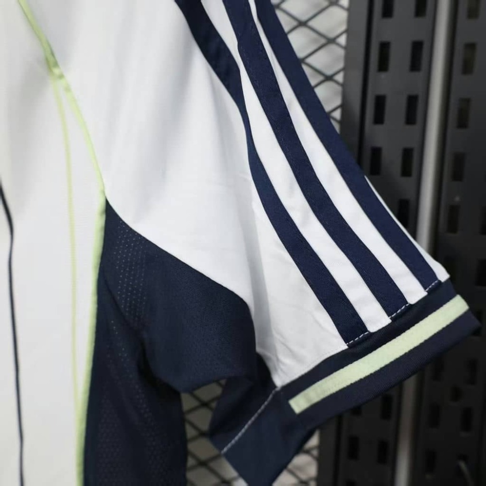 2526 Real Madrid White Baseball Jersey Fan Version