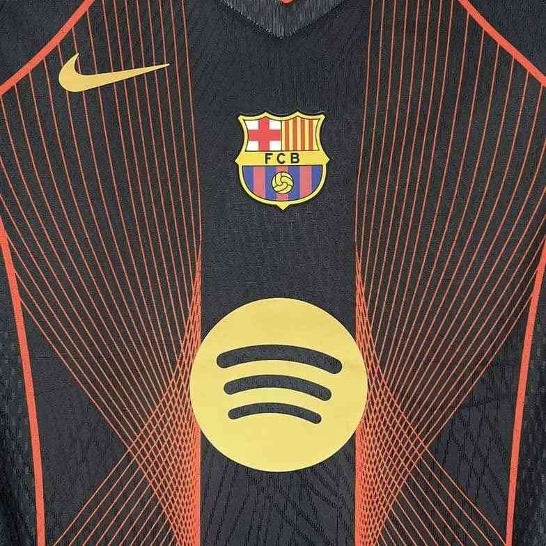 2526 Barcelona Black Orange Special Edition Jersey Fan Version