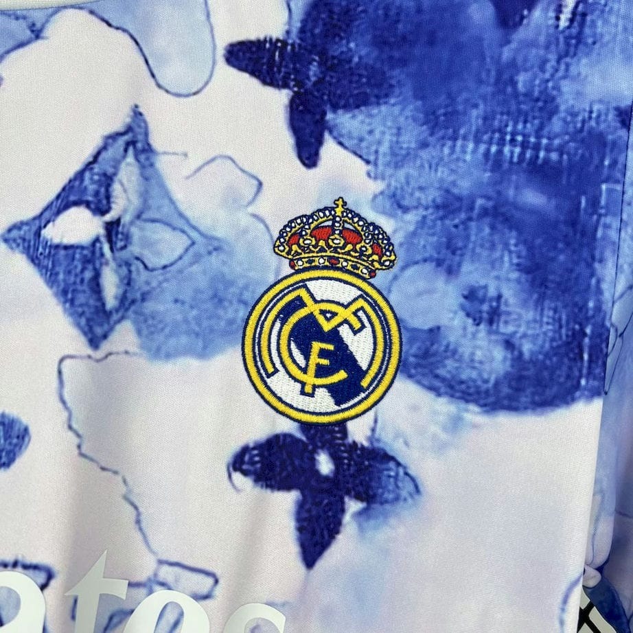 2526 Real Madrid X Louis Vuitton 2025-26 White Monogram Special Edition Jersey Fan Version