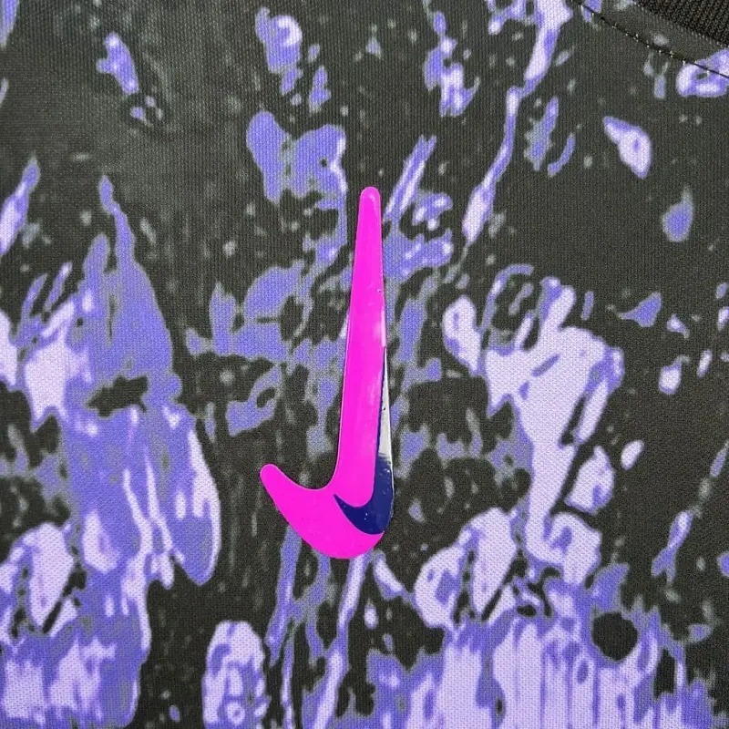 2526 Barcelona Black Purple Pre-Match Training Jersey Fan Version