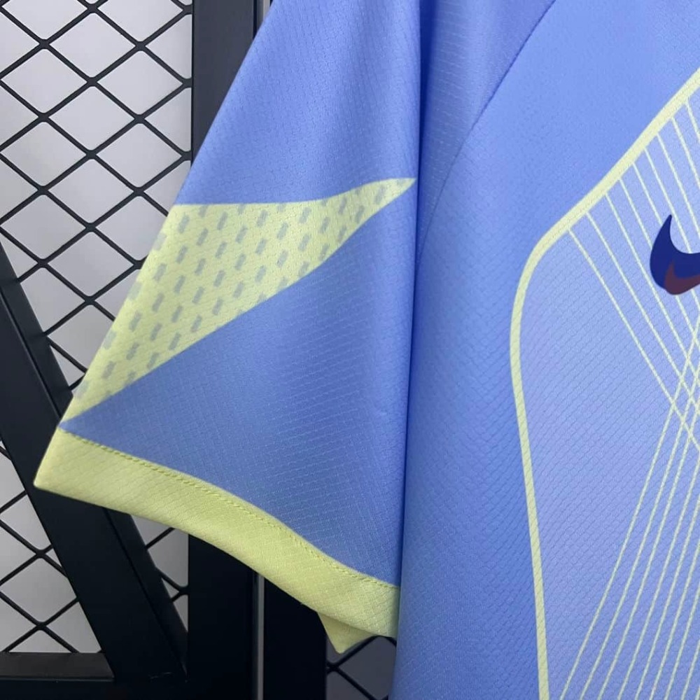 2526 Barcelona Light Blue Neon Yellow Special Edition Jersey Fan Version