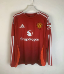 24/25 man utd home long sleeve jersey