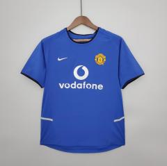 retro 2002 03 man utd third blue jersey