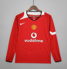 retro 2004 06 man utd home long sleeve jersey