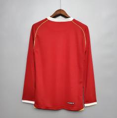 retro 2006 07  man utd home long sleeve jersey