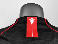 retro 2007 08 man utd away black jersey