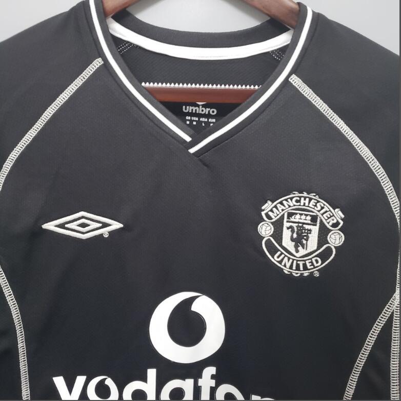 retro 2000 02 man utd black goalkeeper jersey