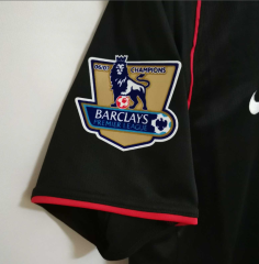 retro 2007 08 man utd away black jersey