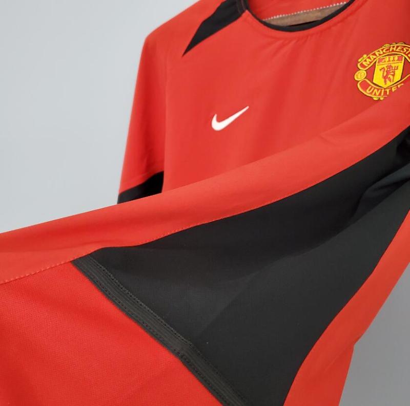 retro 2002 04 man utd home long sleeve jersey
