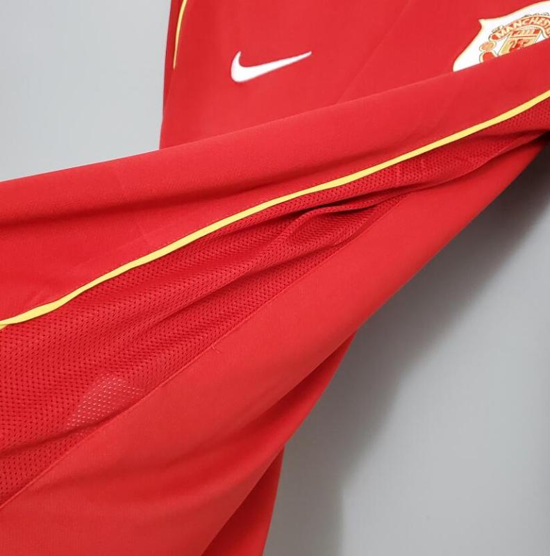 retro 2006 07  man utd home long sleeve jersey