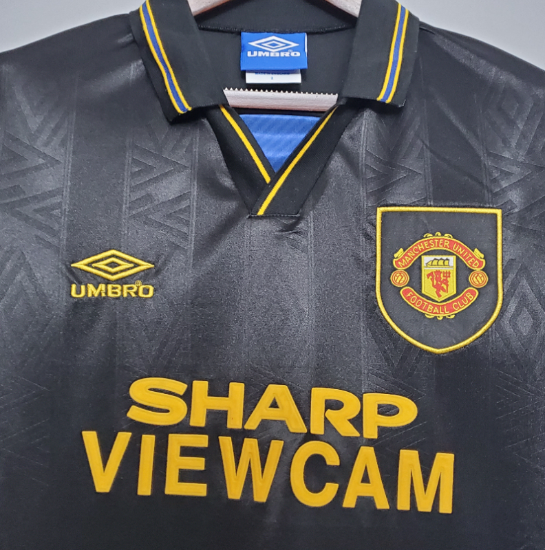 retro 93 95 man utd away jersey