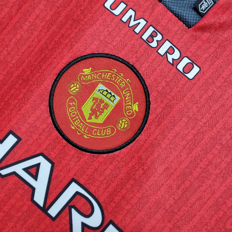 retro 96 98 man utd home jersey