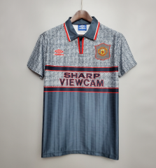 retro 95 96 man utd away jersey