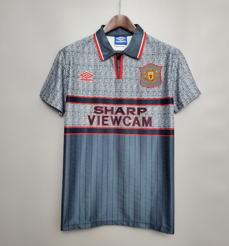 retro 95 96 man utd away jersey