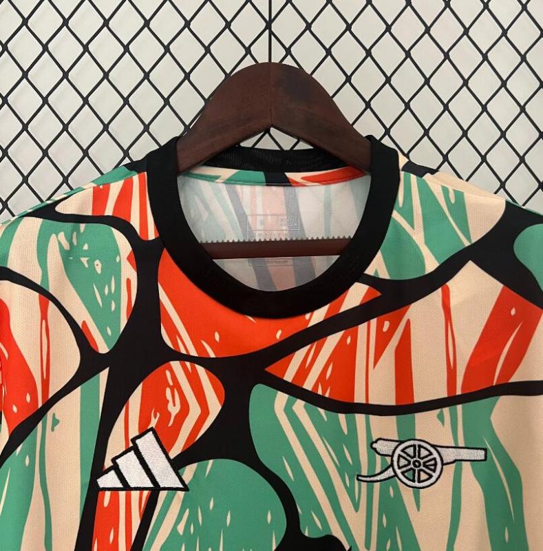 adult size s-4xl 24/25 arsenal pre match jersey