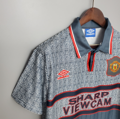 retro 95 96 man utd away jersey