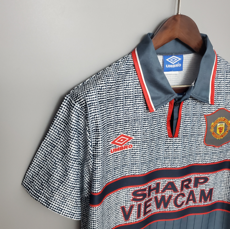 retro 95 96 man utd away jersey
