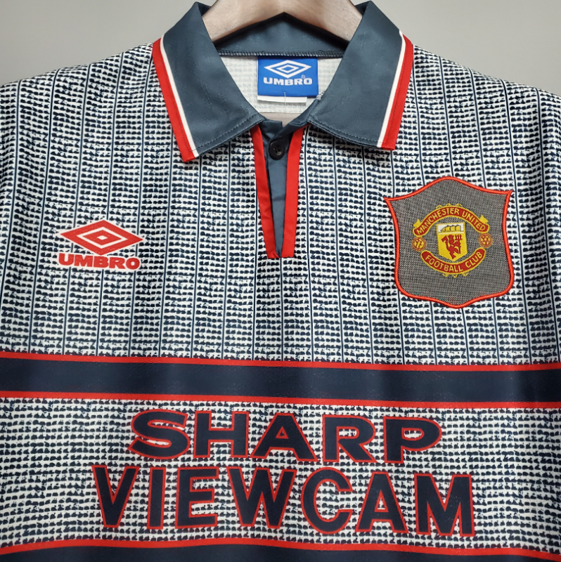 retro 95 96 man utd away jersey