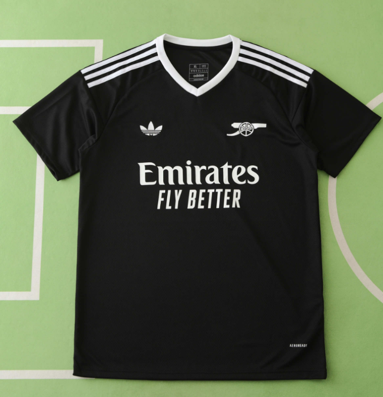 24/25 arsenal goalkeeper black jersey