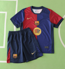 kids kit 24/25 Barcelona home jersey big logo