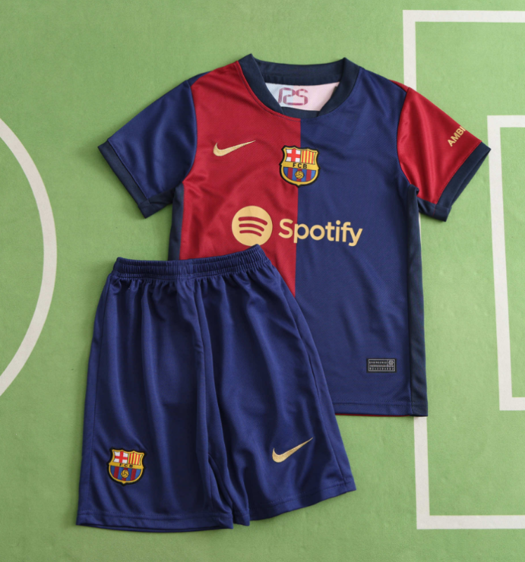kids kit 24/25 Barcelona home jersey