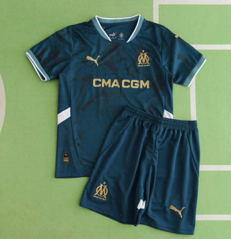 kids kit 24/25 marseille away jersey