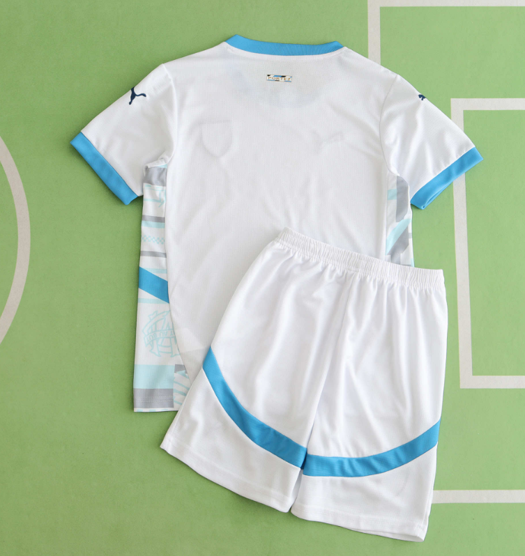kids kit 24/25 marseille home jersey