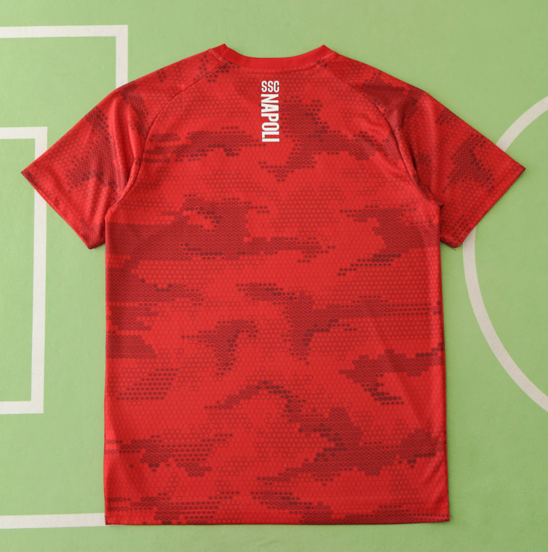 24 25 napoli red  training shirts