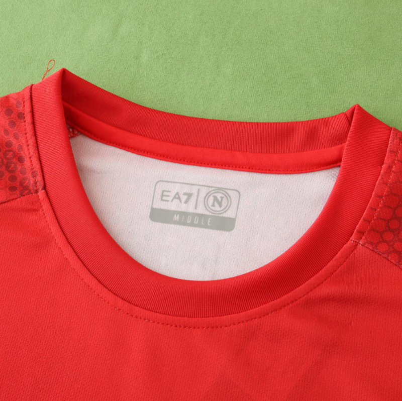 24 25 napoli red  training shirts