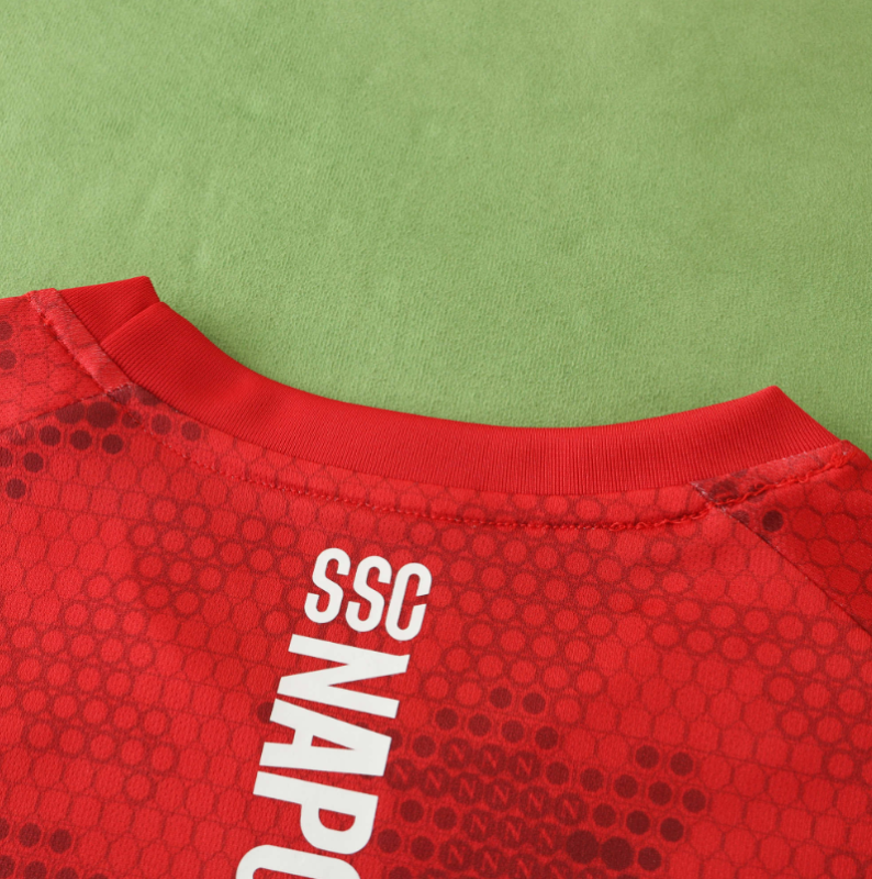24 25 napoli red  training shirts