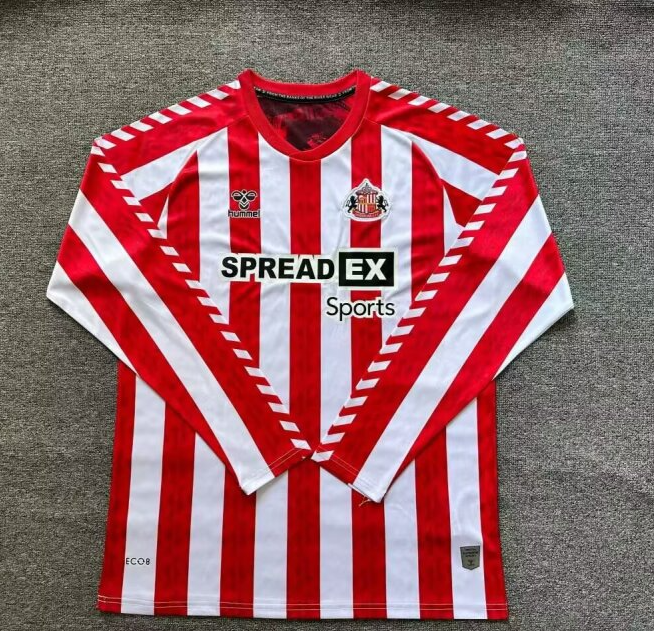 24/25 sunderland home long sleeve jersey
