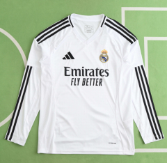 24/25 real madrid home long sleeve jersey
