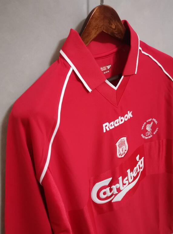 retro 00 01 liverpool home Jersey