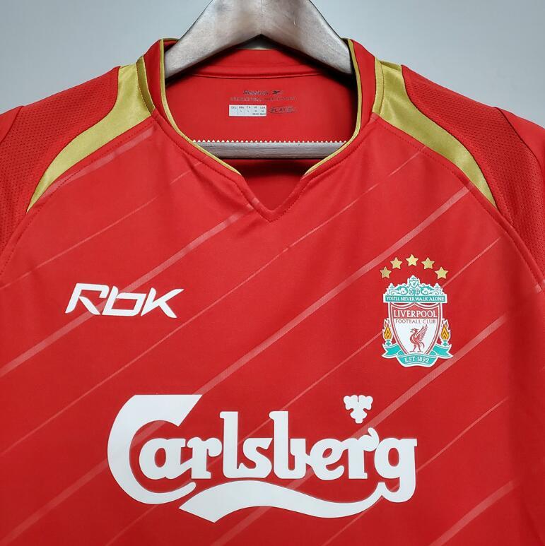 retro 05 06  liverpool champions league home Jersey