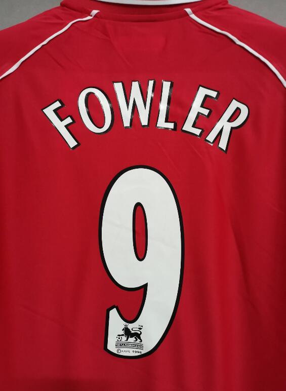 retro 00 01 liverpool home Jersey